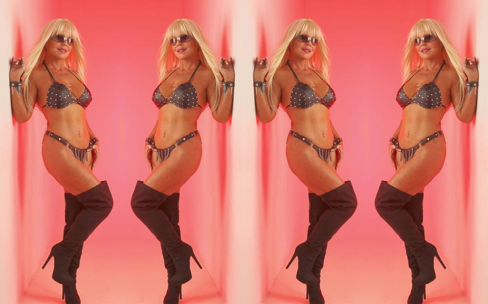 25P Krimzon Laice Takes On Thong Bikini For Jerk Off Challenge