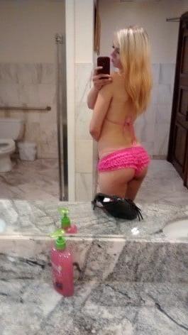 15P Worthless Blonde Bimbo Whore