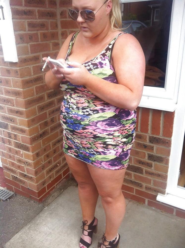 15P Fat chav smoking