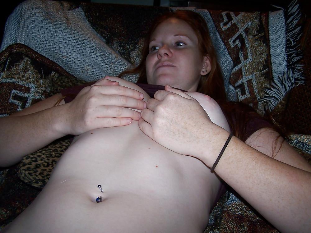 25P More Curvy Redhead showing off