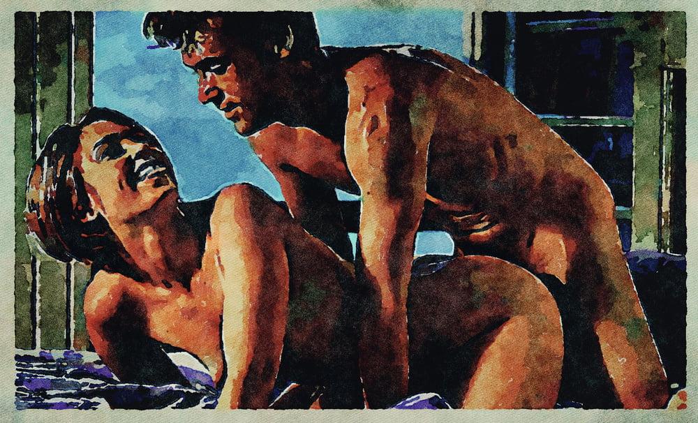 25P Erotic Digital Watercolor Art 4th July 2020