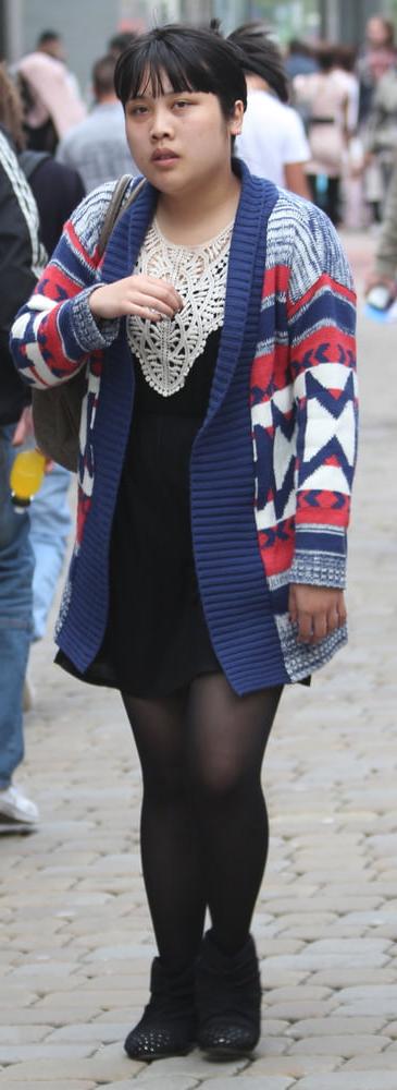 22P Street Pantyhose - Chinese Brits