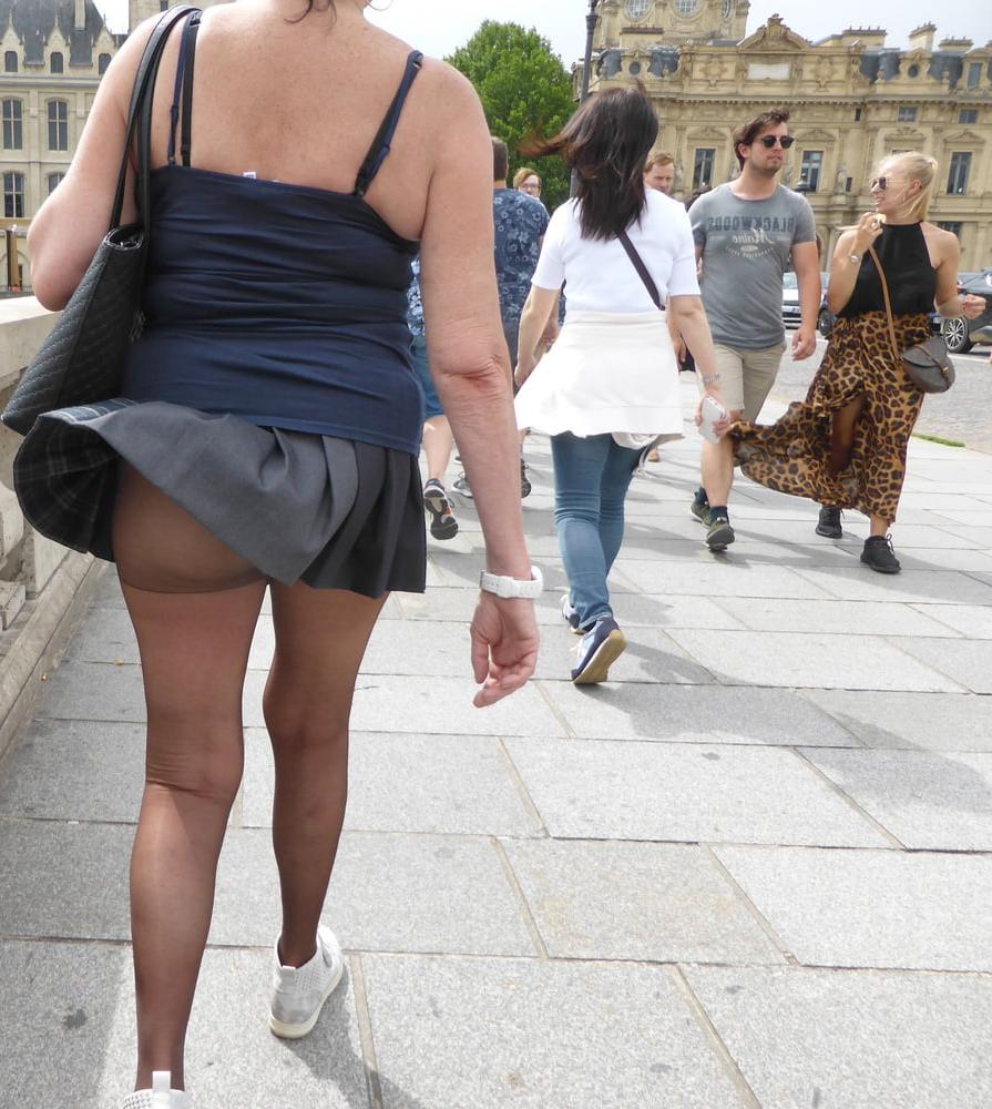 16P Slut wife in miniskirt