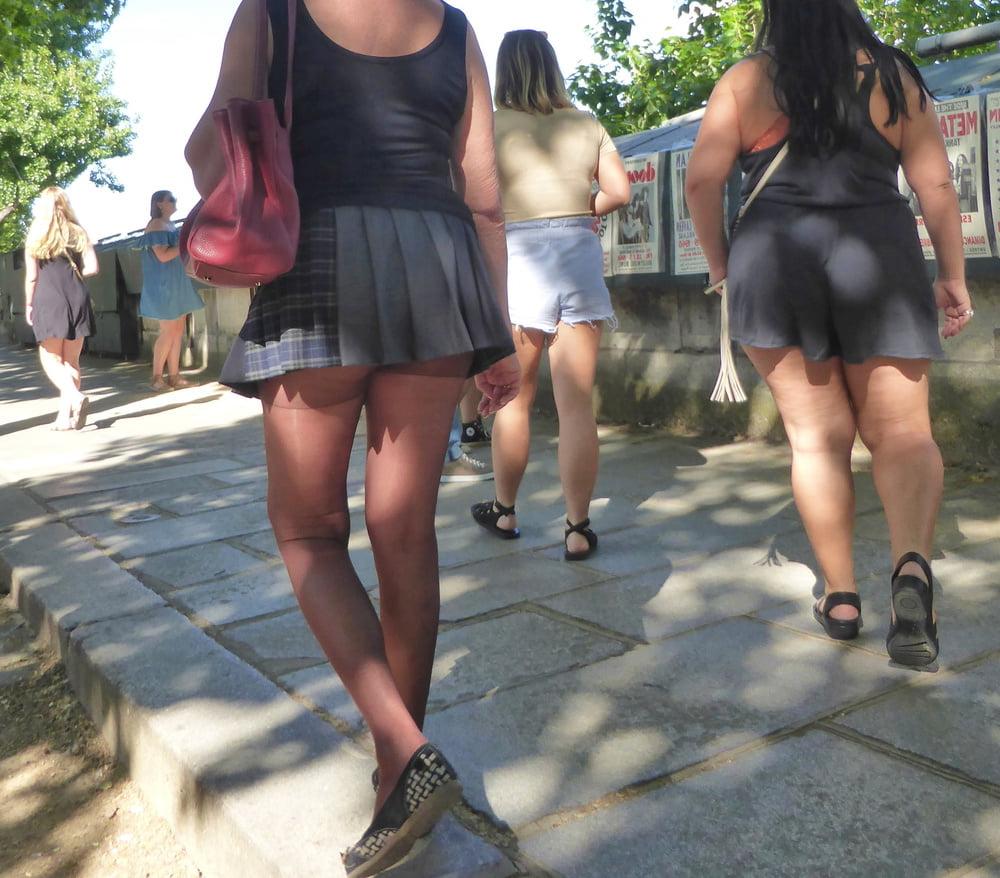 16P Slut wife in miniskirt