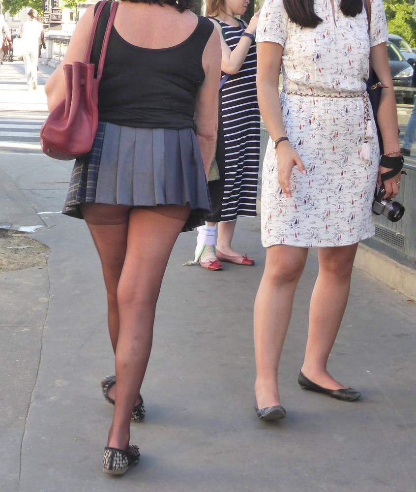 16P Slut wife in miniskirt