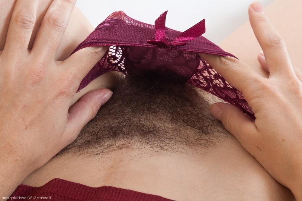 25P Unique Sexy Girls Hairy Pussies Collection