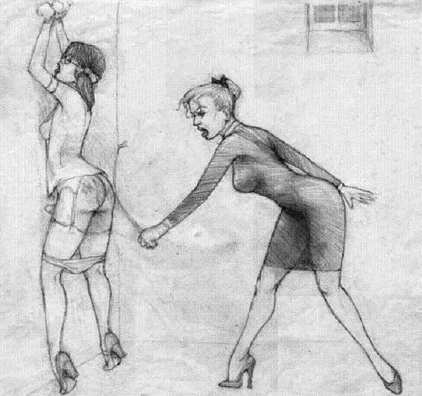 25P Thematic Drawn Porn Art 6 - Spanking (2)