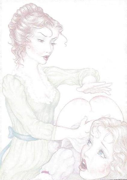 25P Thematic Drawn Porn Art 6 - Spanking (2)