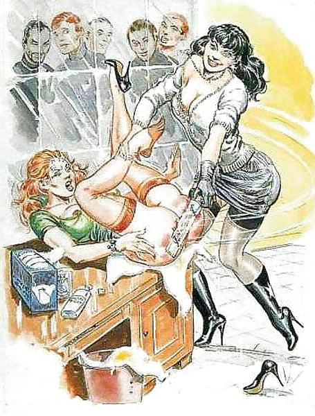 25P Thematic Drawn Porn Art 6 - Spanking (2)