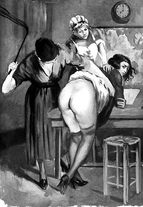 25P Thematic Drawn Porn Art 6 - Spanking (2)
