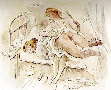 25P Thematic Drawn Porn Art 6 - Spanking (2)
