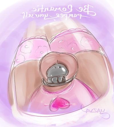 25P Hentai Sissy Chastity 3D