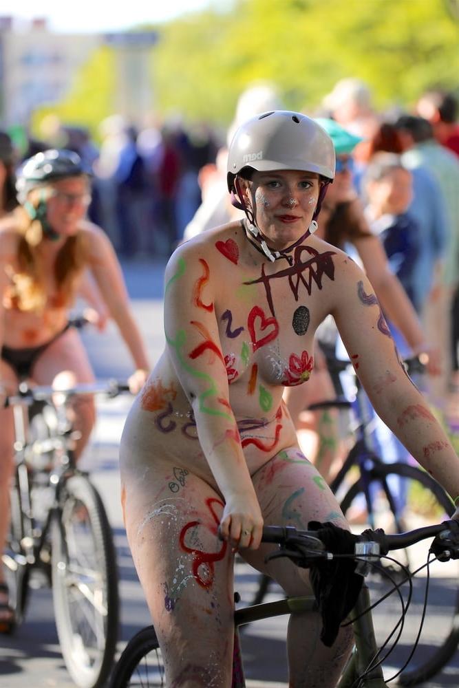 25P Girls of Bellingham WNBR 2019 world naked bike ride