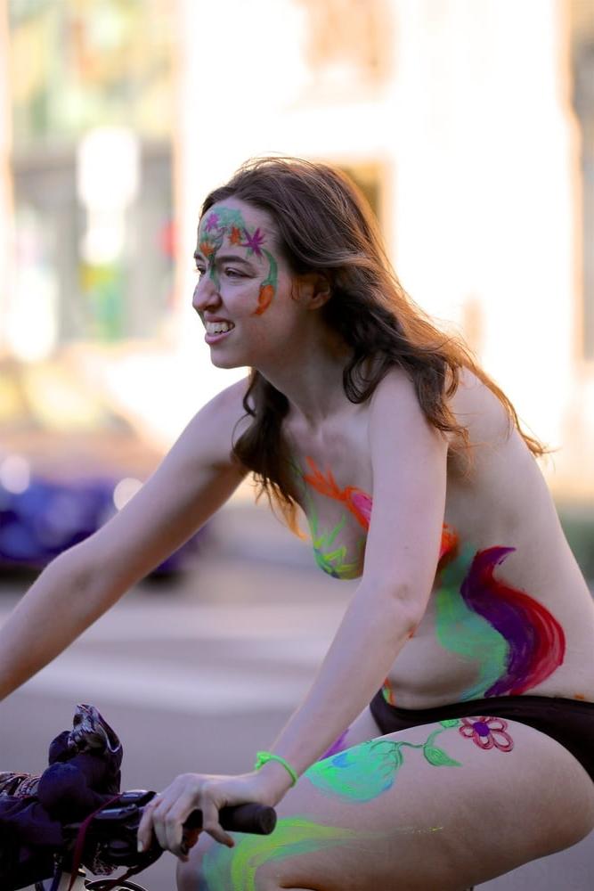 25P Girls of Bellingham WNBR 2019 world naked bike ride