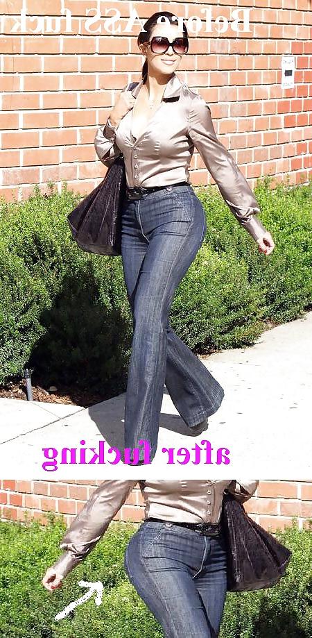 19P Asses in jeans