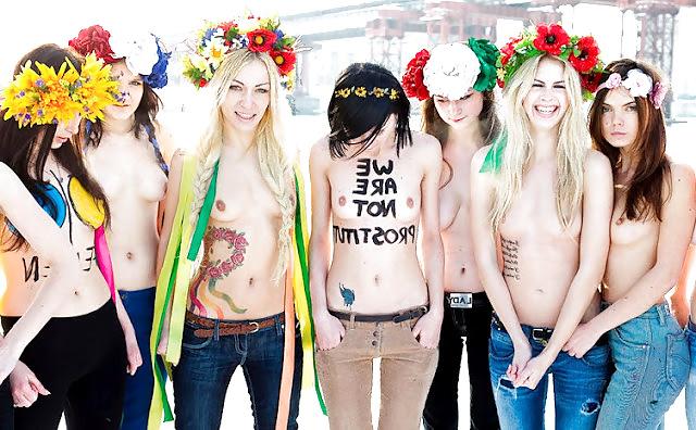 25P FEMEN - cool girls protest by public nudity - Part 3