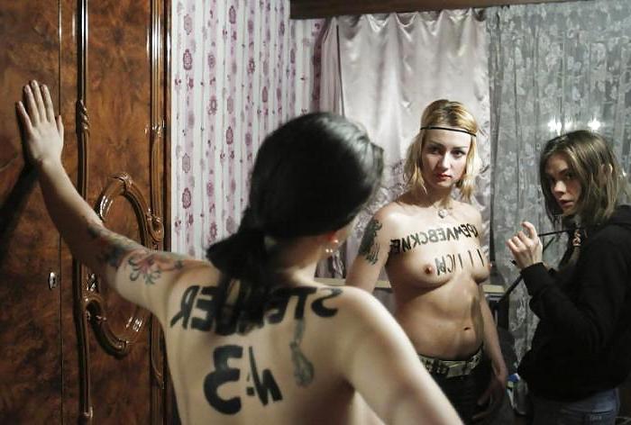 25P FEMEN - cool girls protest by public nudity - Part 3