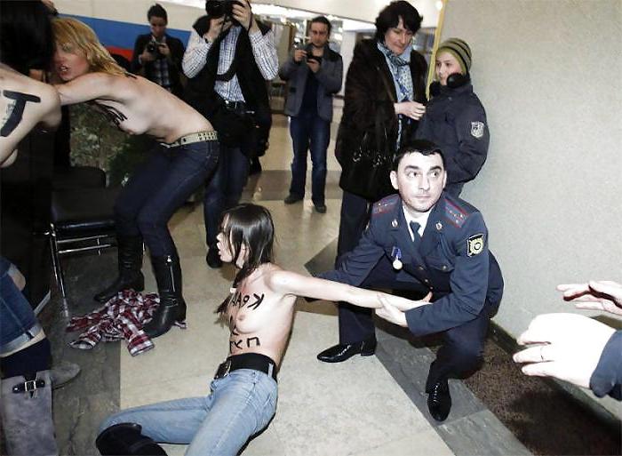25P FEMEN - cool girls protest by public nudity - Part 3