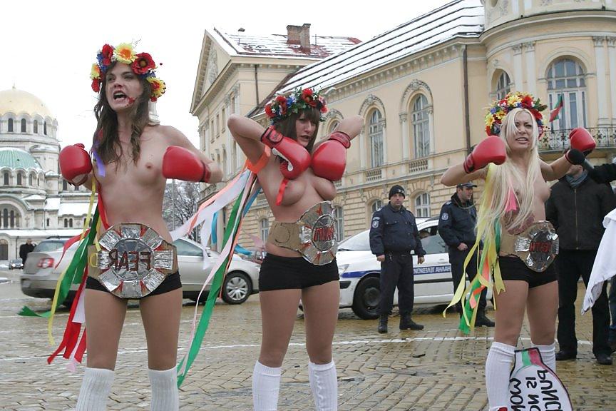 25P FEMEN - cool girls protest by public nudity - Part 3