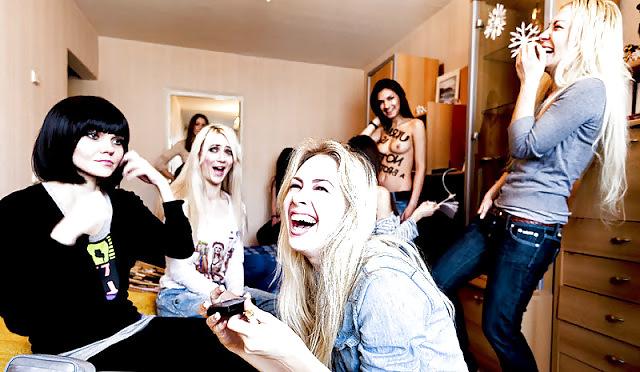 25P FEMEN - cool girls protest by public nudity - Part 3