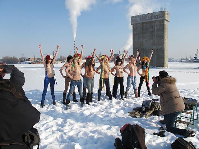 25P FEMEN - cool girls protest by public nudity - Part 3