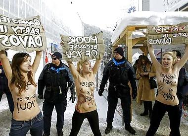25P FEMEN - cool girls protest by public nudity - Part 3