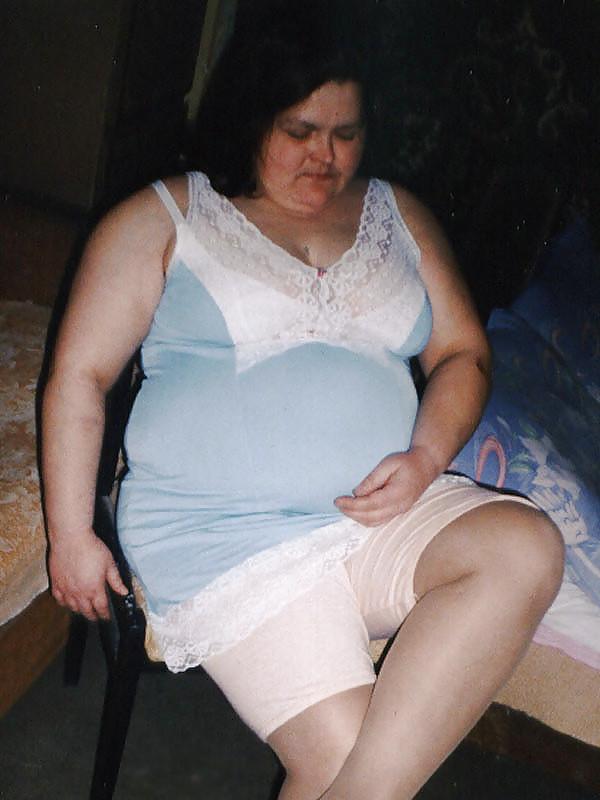 7P Fat women in trousers.