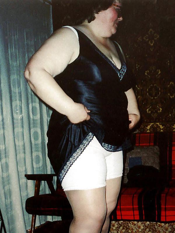 7P Fat women in trousers.