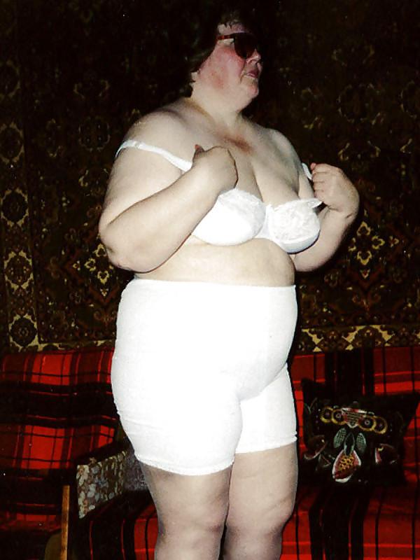 7P Fat women in trousers.
