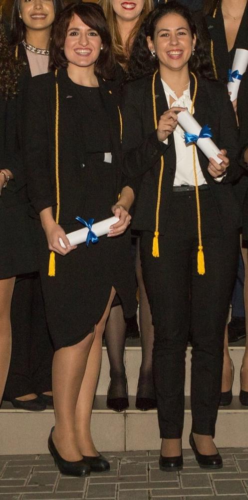 25P Spanish Graduation Girls in Pantyhose Part 1