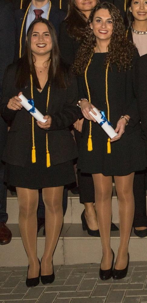 25P Spanish Graduation Girls in Pantyhose Part 1