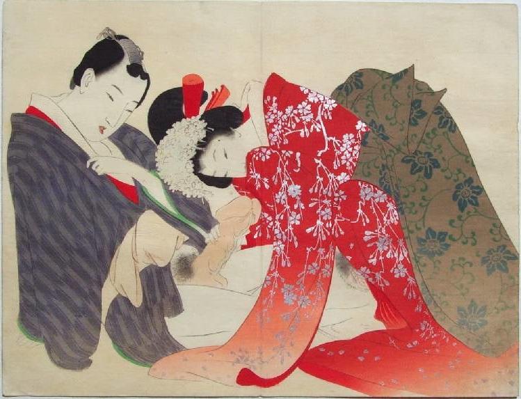 25P Japanese Drawings Shunga Art 5