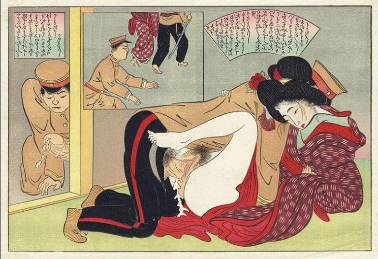 25P Japanese Drawings Shunga Art 5