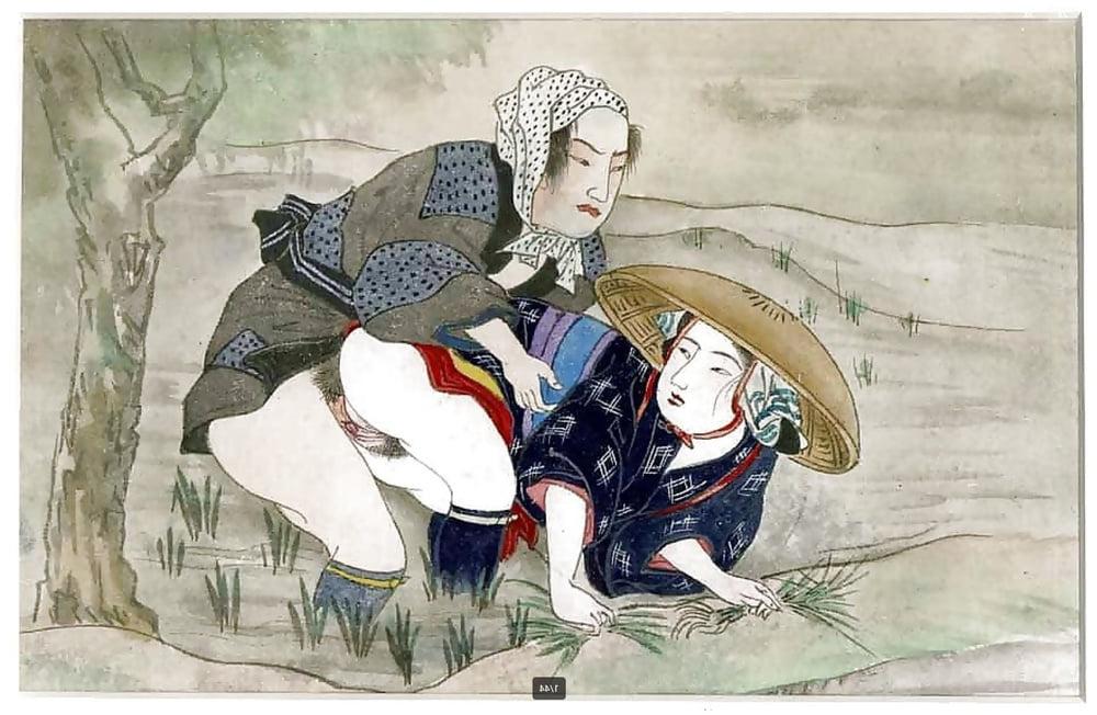 25P Japanese Drawings Shunga Art 5