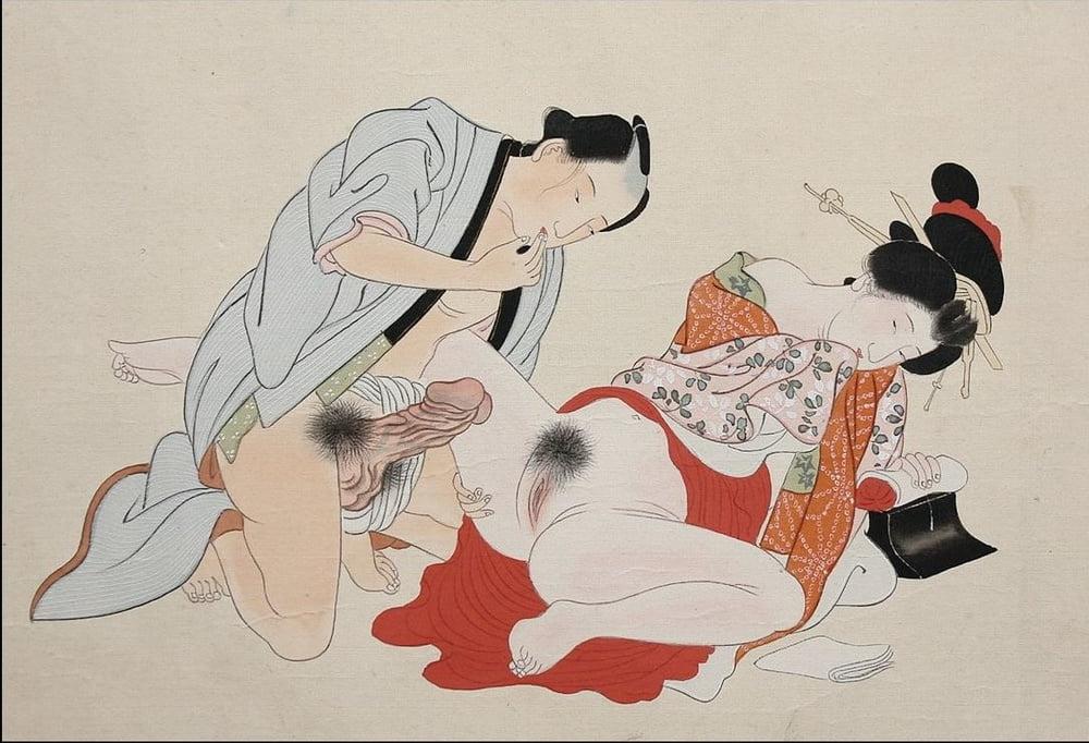 25P Japanese Drawings Shunga Art 5