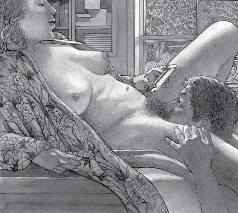 25P Black &amp; White Erotic Art - 7