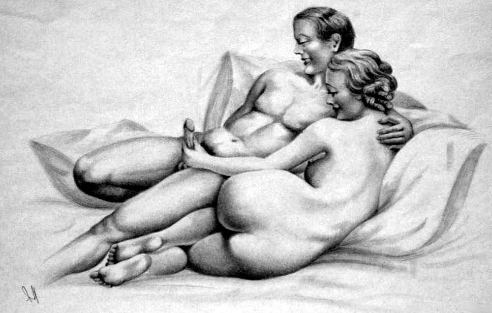 25P Black &amp; White Erotic Art - 7