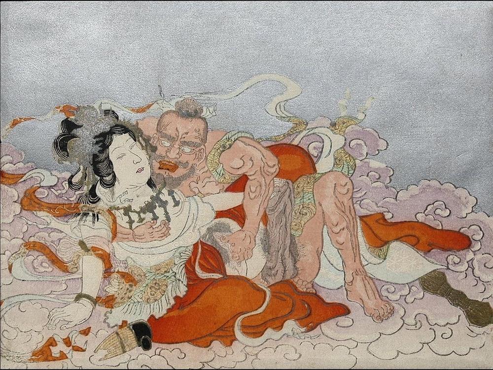 25P Japanese Drawings Shunga Art 6