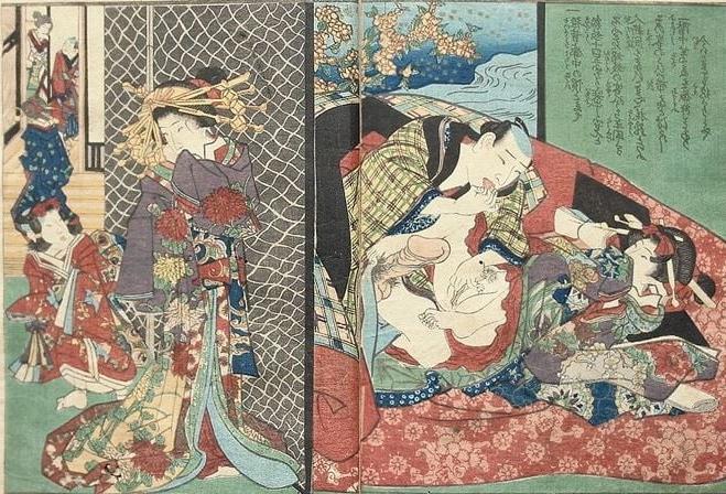 25P Japanese Drawings Shunga Art 6