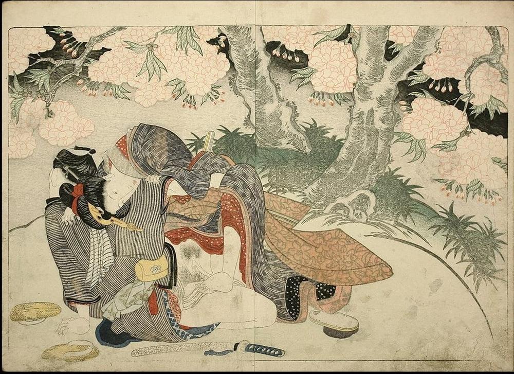 25P Japanese Drawings Shunga Art 6
