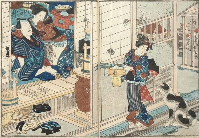 25P Japanese Drawings Shunga Art 6