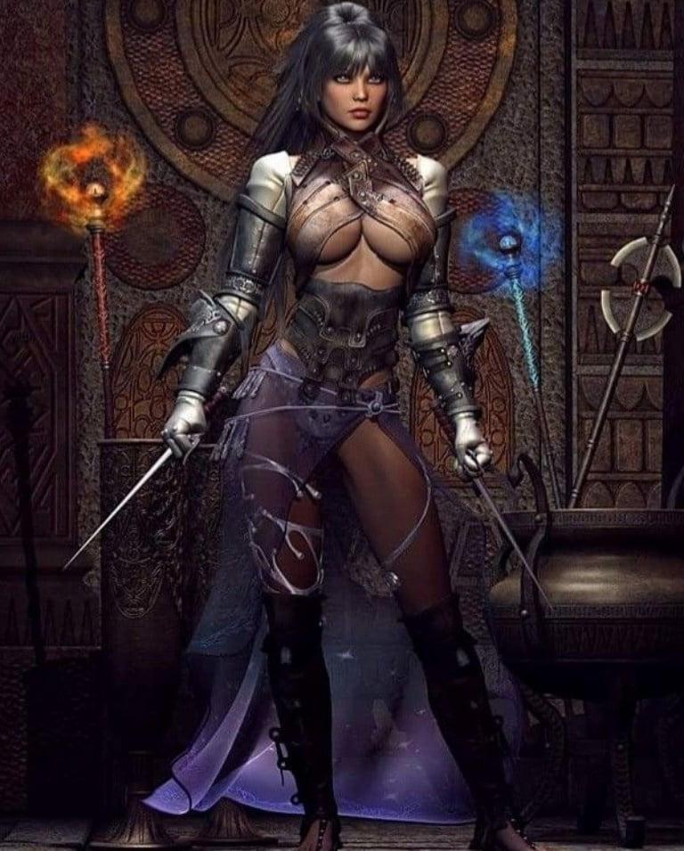 12P Female fantasy warriors 2