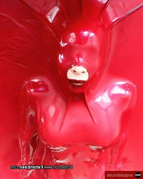 25P Girls in latex and mask 10