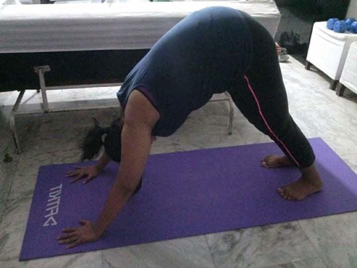 7P Yoga bikini  model