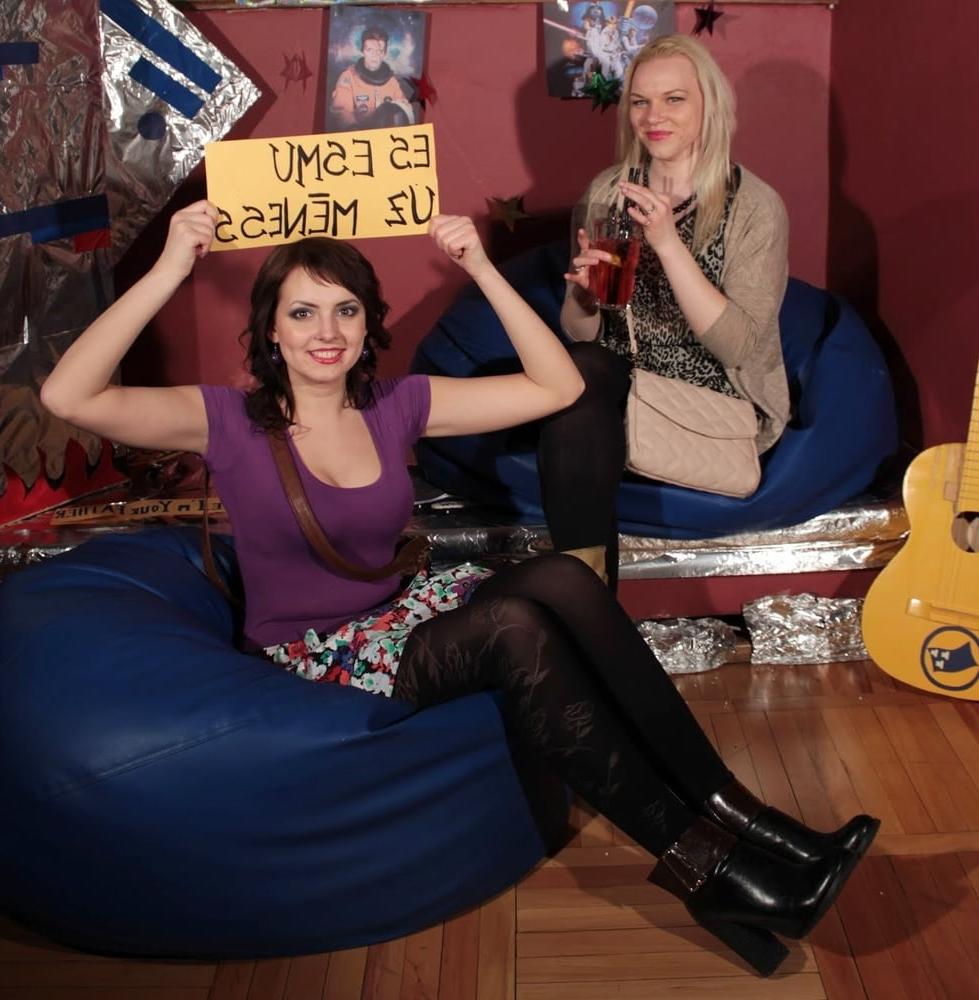 25P Nerdy Girls Party in Pantyhose Part 2