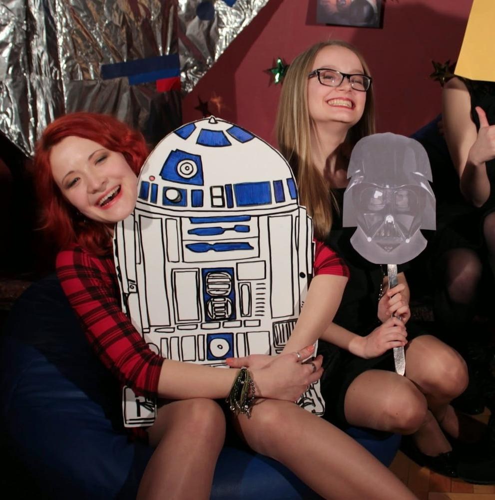 25P Nerdy Girls Party in Pantyhose Part 2