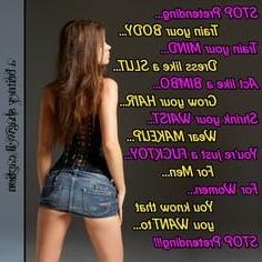 25P Sissy captions