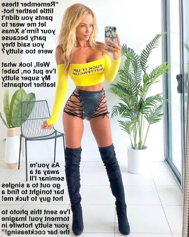 25P Hotwife captions Kinky Sluts 43