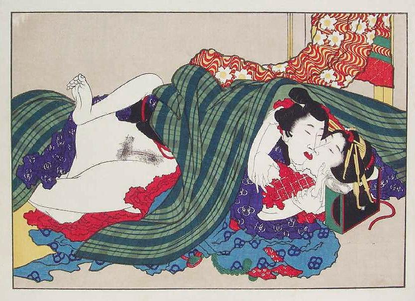 25P Japanese Shunga Art 5 - Utagawa School