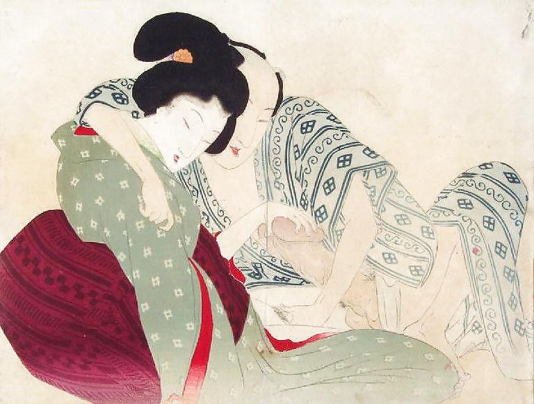 25P Japanese Shunga Art 5 - Utagawa School